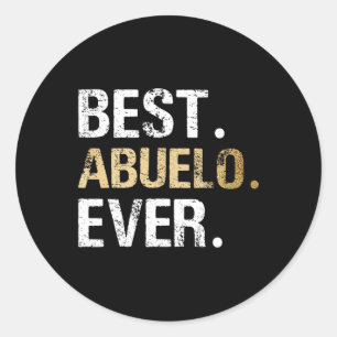 Sticker Rond Cadeau De Grandgirl Grandson Best Abuelo