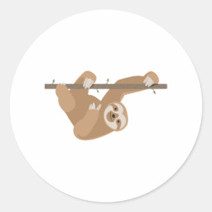 Sticker Rond Cadeau de jote Sloth