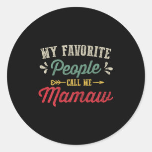 Sticker Rond Cadeau de la fête des mères vintage pour femmes pe
