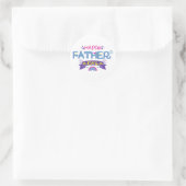 Sticker Rond Cadeau de la fête des pères (Sac)