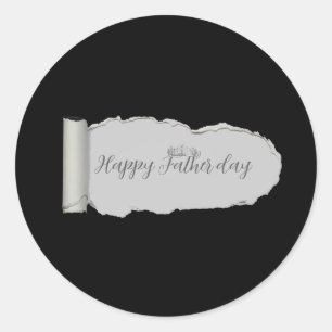 Sticker Rond Cadeau de la Fête des Pères pour Papa