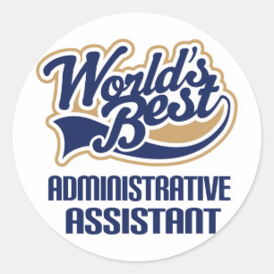 Sticker Rond Cadeau de l'adjoint administratif