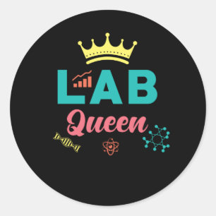 Sticker Rond Cadeau de l'assistant de laboratoire