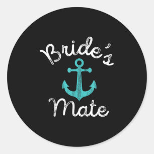 Sticker Rond Cadeau de l'enterrement de vie de jeune fille naut