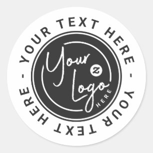 Sticker Rond Cadeau de logo d'entreprise personnalisé