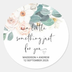 Sticker Rond Cadeau de Mariage Remerciement de la Mariée du Mar