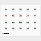 Sticker Rond Cadeau de Noël | Cookie Baking Crew (Feuille)