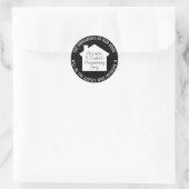 Sticker Rond Cadeau de pendaison de crémaillère pour une maison (Sac)