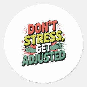 Sticker Rond Cadeau de Réglage du Dos pour Soulagement du Stres