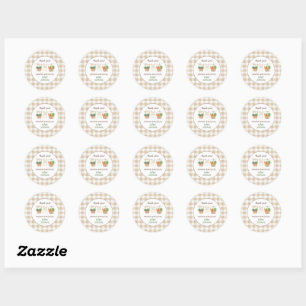 Sticker Rond Cadeau de remerciement pour Baby Shower de produit