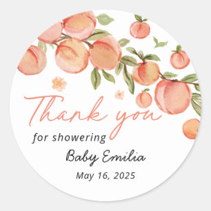 Sticker Rond Cadeau de remerciement pour Baby Shower Douce Peti