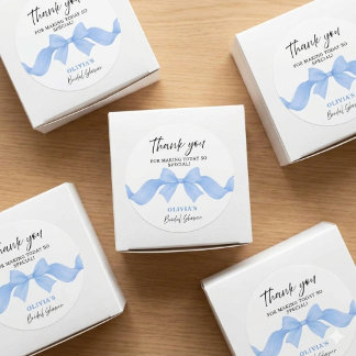 Sticker Rond Cadeau de Remerciement pour une Fête de Fiançaille