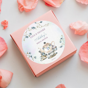 Sticker Rond Cadeau de remerciement pour une fête prénuptiale t