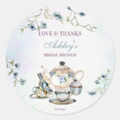 Sticker Rond Cadeau de remerciement pour une fête prénuptiale t (Devant)