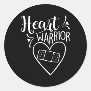 Sticker Rond Cadeau de sensibilisation aux maladies cardiaques