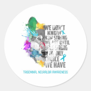 Sticker Rond Cadeau de soutien au ruban de sensibilisation à la