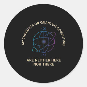 Sticker Rond Cadeau de tige Ht pour l'informatique quantique d'
