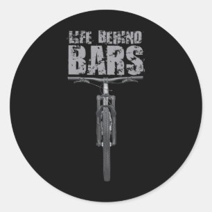 Sticker Rond Cadeau de vélo drôle de la vie de VTT derrière Rs