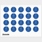 Sticker Rond Cadeau de week-end pour célibataire plage (Feuille)