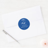 Sticker Rond Cadeau de week-end pour célibataire plage (Enveloppe)