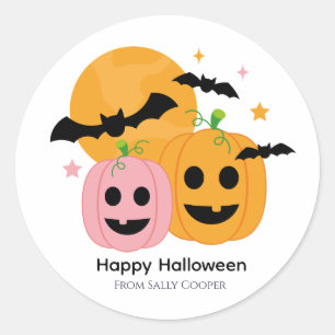 Sticker Rond Cadeau d'Halloween
