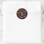 Sticker Rond Cadeau d'Halloween pour vous (Sac)