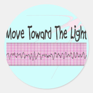 Sticker Rond Cadeau d'infirmière d'ICU--Conception hilare de