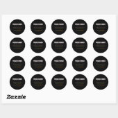 Sticker Rond Cadeau drôle de programmeur geek nerd d'ordinateur (Feuille)