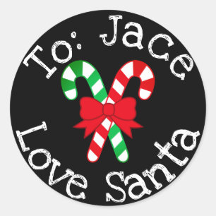 Sticker Rond Cadeau fait sur commande de Noël d'étiquette