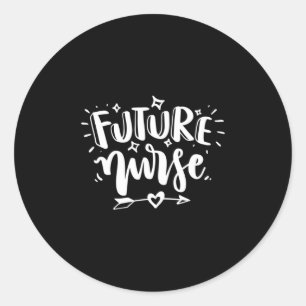 Sticker Rond Cadeau infirmière   future infirmière