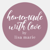 Cadeau Mauve Personnalisé Fait avec Amour