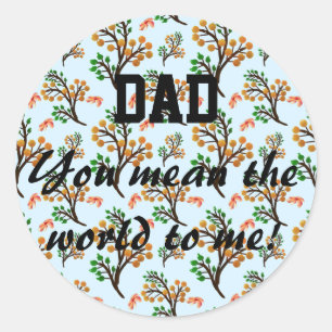 Sticker Rond Cadeau personnalisé et sur mesure pour la fête des