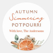 Sticker Rond Cadeau Potpourri Automne Simmerer (Devant)