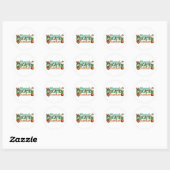Sticker Rond Cadeau pour enseignant | Professeur d'éducation ph (Feuille)