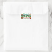 Sticker Rond Cadeau pour enseignant | Professeur d'éducation ph (Sac)