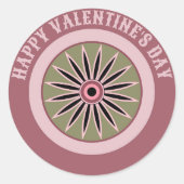 STICKER ROND CADEAU POUR LA PETITE AMIE DE LA JOURNÉE DE VALENT (Devant)