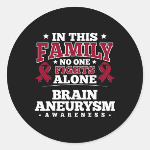 Sticker Rond Cadeau pour les patients atteints d'neurysme céréb