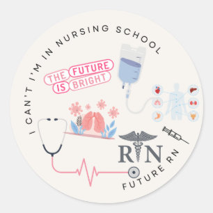 Sticker Rond Cadeau pour un ami étudiant en soins infirmiers