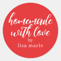 Cadeau rouge personnalisé fait avec amour