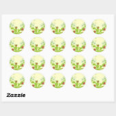 Sticker Rond Cadeau Vénus Flytrap (Feuille)
