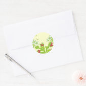 Sticker Rond Cadeau Vénus Flytrap (Enveloppe)