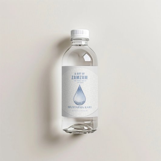 Sticker Rond Cadeau ZamZam personnalisé eau la plus chaude sur