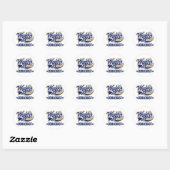 Sticker Rond Cadeau Zoologiste (Feuille)