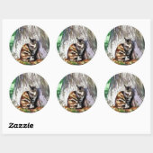 STICKER ROND CADEAUX (Feuille)