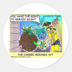 Sticker Rond Cadeaux amusants et objets de collection Carmen Mi