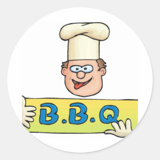 Sticker Rond Cadeaux BBQ fêtes des pères