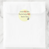 Sticker Rond Cadeaux chimistes retraités (Sac)