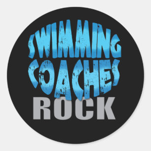 Sticker Rond Cadeaux Coaches De Natation