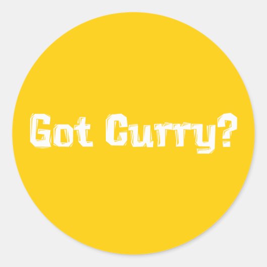 Sticker Rond Cadeaux Curry reçus (Devant)