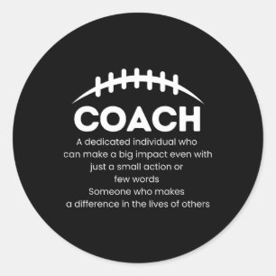 Sticker Rond Cadeaux d'appréciation de l'entraîneur de football